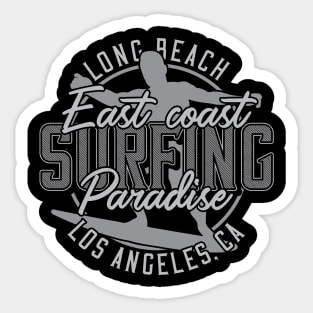 East Coast Surfing Paradise LA Sticker